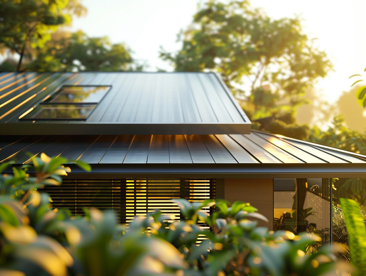 A photo showcasing Metal Roofing roofing by Summit Roofing